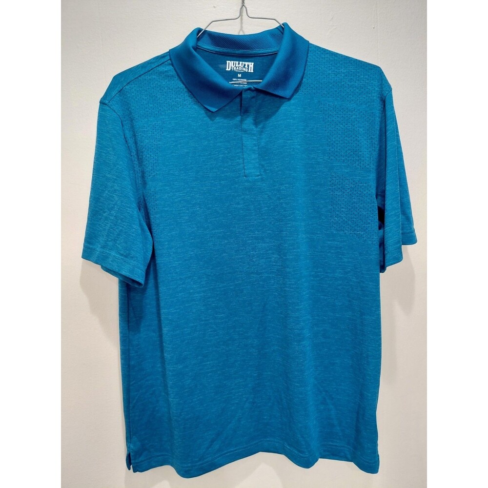 Rhone Athletic Apparel Short Sleeve Polo Golf Shirt Stretch Blue Men's Medium